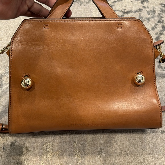 Etienne Aigner leather/suede satchel - Picture 3 of 6